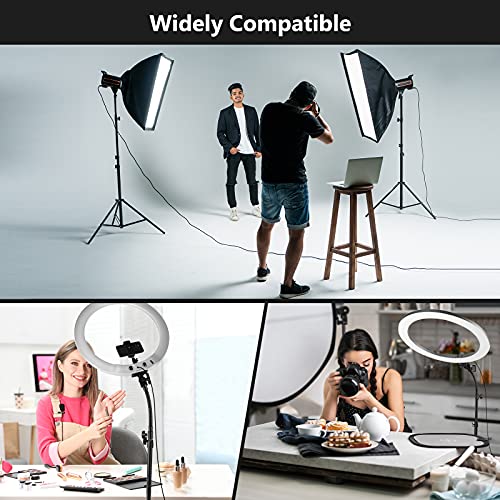 Neewer 10"/25cm Flexible Metal Tube Arm with 1/4" Screw for LED Video Lights, Ring Flash Light and Accessories