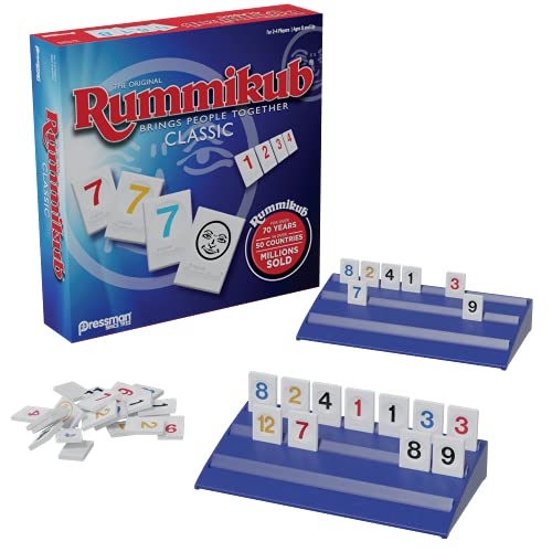 Rummikub by Pressman Classic Edition (Blue) - Original Rummy Tile Game