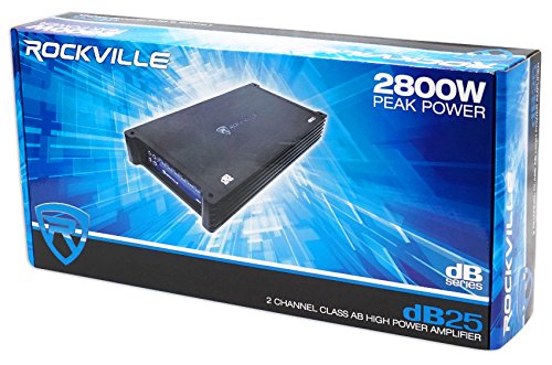 Rockville dB25 2-Channel Car Amplifier (2800W Peak/700W CEA RMS)
