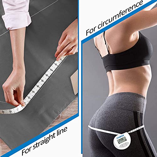 RENPHO Bluetooth Smart Measure Tape for Weight Loss, Muscle Gain, Fitness Bodybuilding (Retractable + Inches & cm)