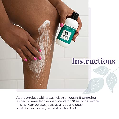 Tea Tree Oil Antifungal Body Wash, Soothes Athletes Foot (9oz)