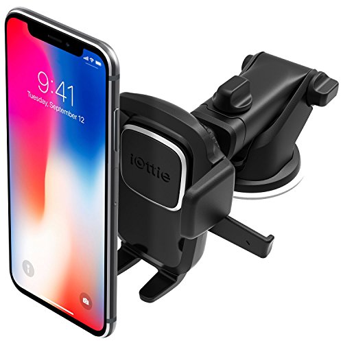 iOttie Easy One Touch 4 Car Mount Phone Holder for iPhone, Samsung, Moto, Huawei, Nokia, LG (Black)