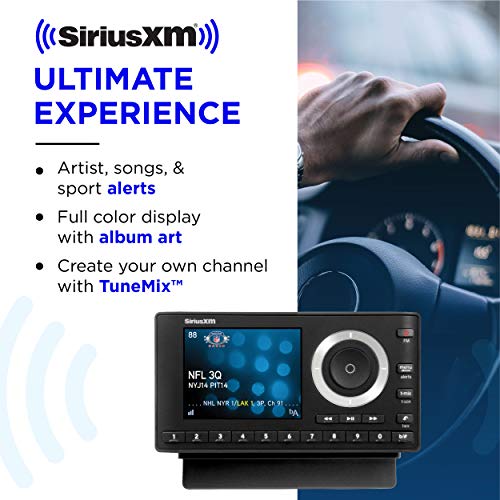 SiriusXM Onyx Plus Satellite Radio (SXPL1V1) with Vehicle Kit & 3 Months Free Service – Enjoy SiriusXM in Your Car's Audio System