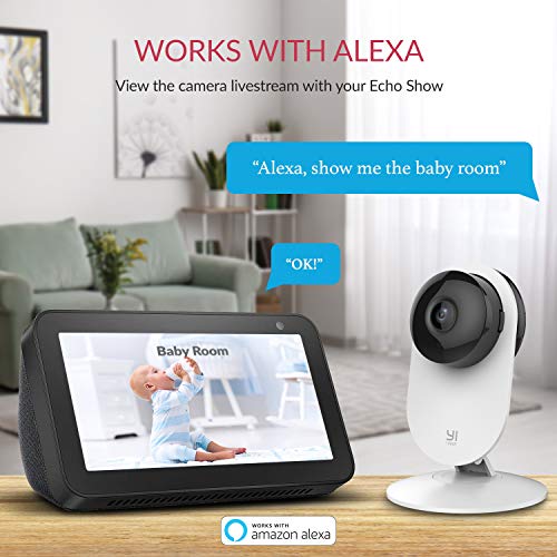 YI Smart Home 1080p Security Camera System with Night Vision, AI Human Detection, Activity Zone, Works with Alexa (Phone, PC App, Cloud Service)