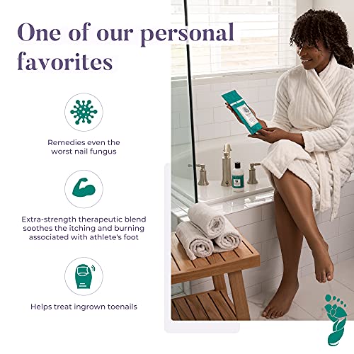 Purely Northwest Tea Tree Oil and Epsom Salt Foot Soak (16 Oz), Professional Pedicure Treatment to Alleviate Toenail Fungus, Athletes Foot & Stubborn Odor, Softens Dry Calluses, Use in Any Foot Bath or Spa, Made in USA