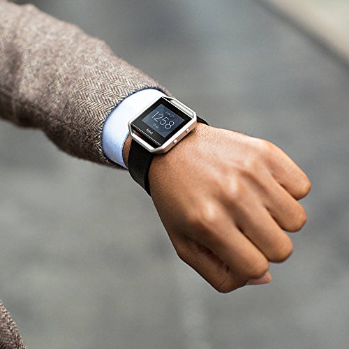 Fitbit Blaze Smart Fitness Watch - Black, Silver, Large (6.7"-8.1")
