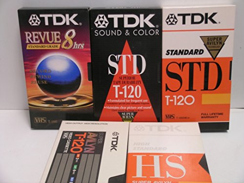TDK VCR Cassette Video Tape Collection (25 Tapes)