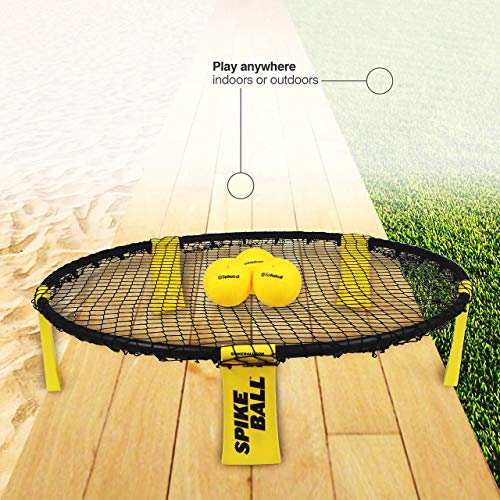 Spikeball 3-Ball Kit Game Set for Backyard, Beach, Park and Indoors
