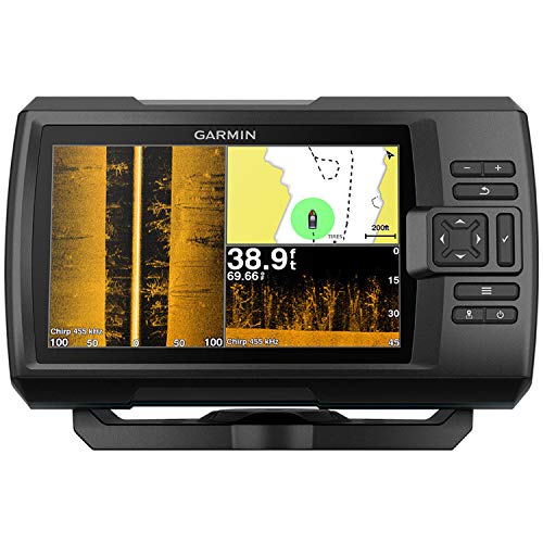 Garmin STRIKER Plus 7sv GPS Fishfinder with CV52HW-TM Transducer, 7" Display and Protective Cover (Model 010-01874-00)