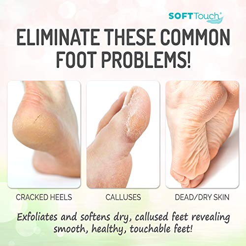 Foot Peel Mask (2 Pack) - Soft Touch Exfoliating Feet Peeling Treatment for Dry, Cracked Heels & Calluses - Aloe Vera For Baby Soft Skin