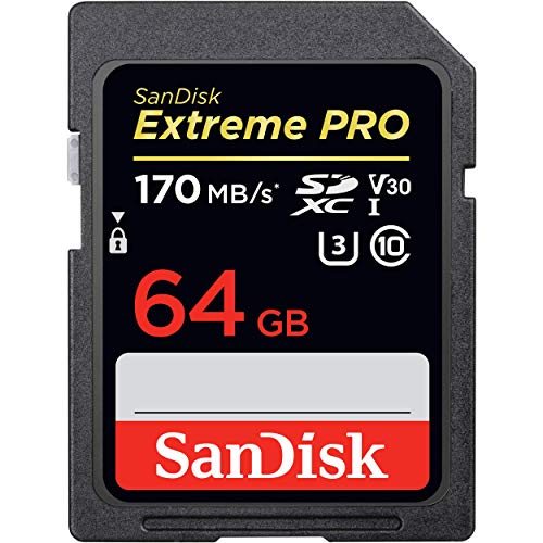 SanDisk 64GB Extreme PRO UHS-I SDXC Memory Card (C10, U3, V30, 4K UHD) (SDSDXXY-064G-GN4IN)
