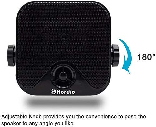 Waterproof Marine Outdoor Boat Speakers (4 Inches, Heavy Duty)