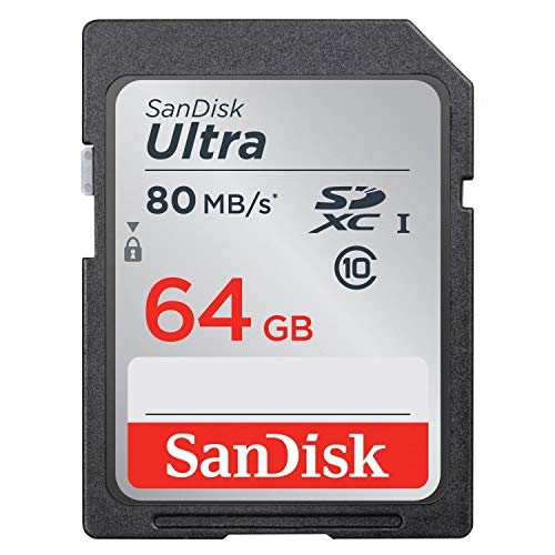 SanDisk Ultra 64GB Class 10 UHS-I SDXC Memory Card (SDSDUNC-064G-GN6IN), up to 80MB/s Speed