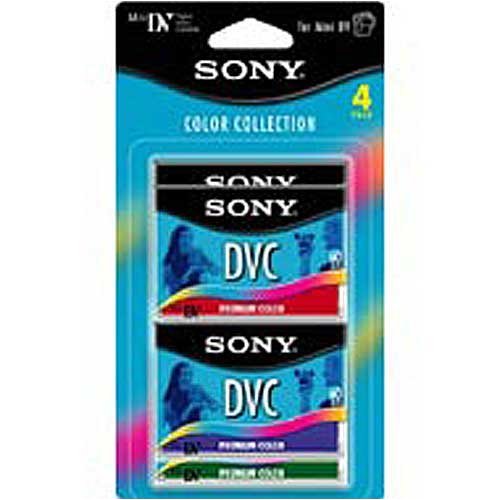 Sony [DVM60PRL4PCWM] 4-Pack Digital Video Discs (60 Minutes) - No Chip required