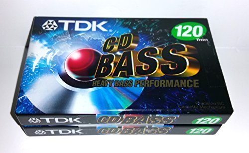TDK 120-Minute Heavy Bass Performance Cassette Tapes (2-Pack)