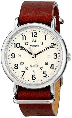 Timex Brown 20mm Quartz Leather Weekender Casual Watch (Model: T2P495)