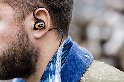 ISOtunes PRO OSHA-Compliant Bluetooth Hearing Protectors, 27 dB NRR, 10-Hour Battery, Noise Cancelling Mic (Safety Orange)