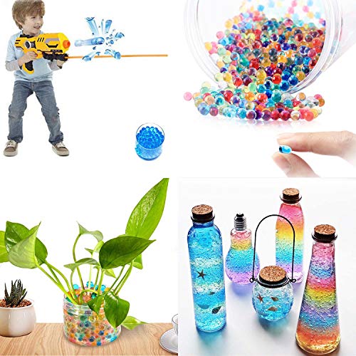 Elongdi Water Beads 50K Rainbow Mix (50,000 Beads) for Kids Toys, Home & Wedding Decor