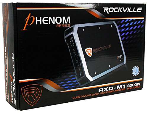 Rockville RXD-M1 2000W CEA RMS Mono Amplifier with Amp Kit