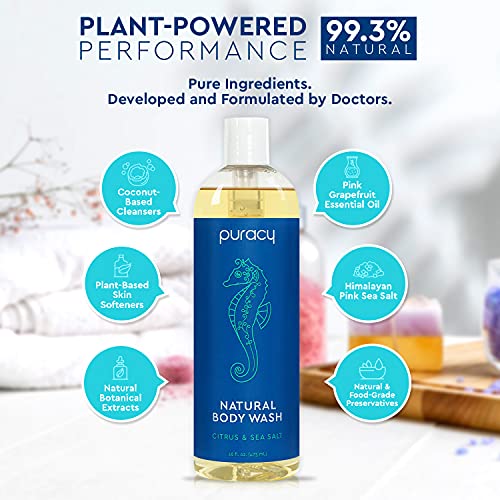 Puracy Natural Body Wash - 2 x 16 fl. oz. Pack