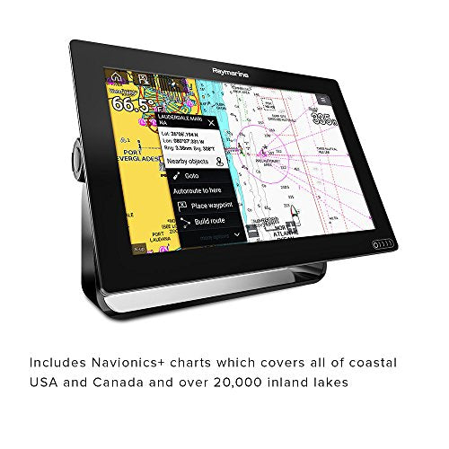 Raymarine Axiom 9 Fish Finder w/ Built-in GPS, WiFi, Chirp Sonar & RealVision 3D (Navionics+)