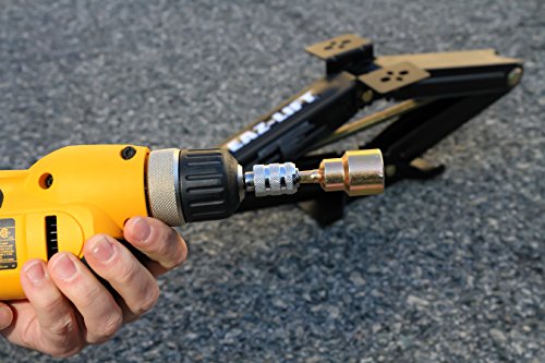 Camco RV Leveling Jack Socket Adapter with 1/4" Quick Connect Shank (48865), Fits 3/4" Hex Drive Jacks