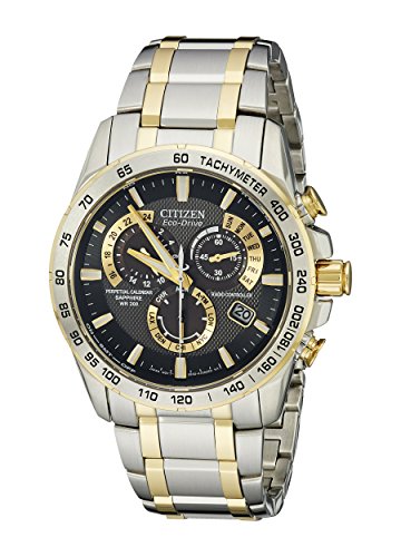 Citizen Men's AT4004-52E Perpetual Chrono A-T Two-Tone Eco-Drive Stainless Steel Silver Watch