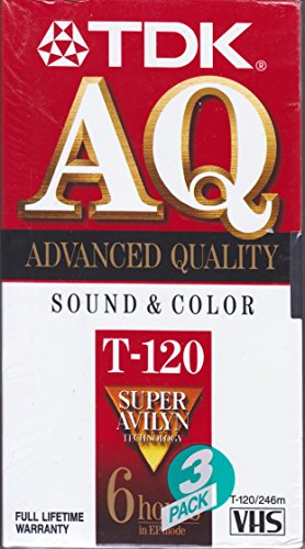 TDK 120-Minute VHS Video Cassette (3-Pack)