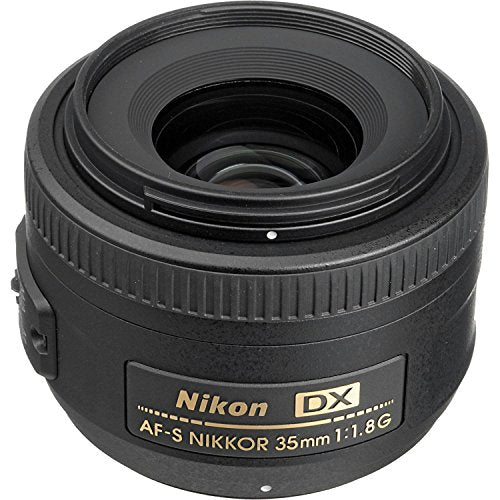 Nikon AF-S DX NIKKOR 35mm f/1.8G Auto Focus Lens for DSLR Cameras (2183, Black)