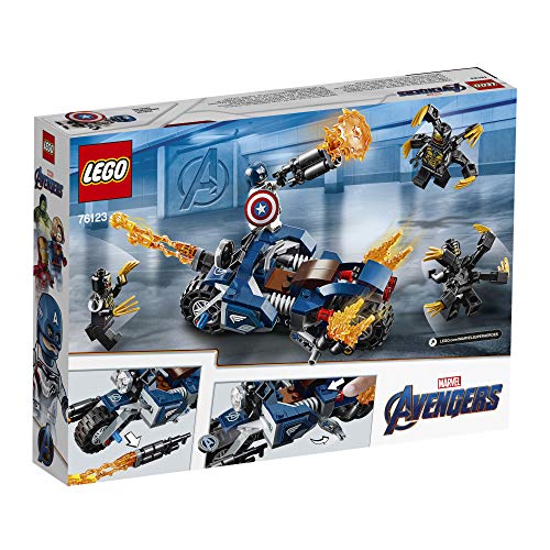 LEGO Marvel Avengers Captain America Outriders Attack Building Kit (76123, 167 Pieces)