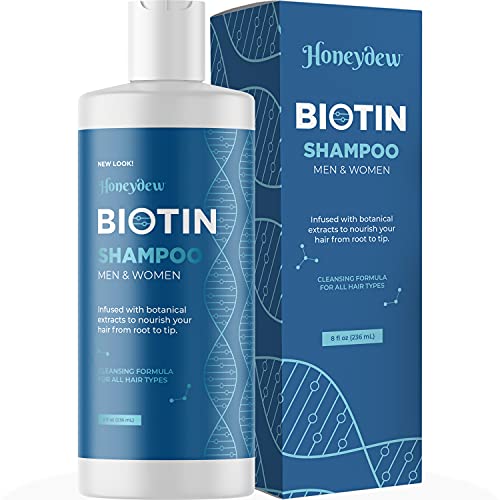 Biotin Hair Shampoo for Thinning Hair, Sulfate Free with Essential Oils (95% Natural Derived) - for Men and Women's Dry, Damaged Hair - Volumizing, Moisturizing Results