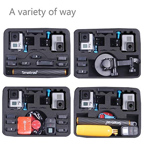 Smatree Hard Case Compatible with GoPro HERO 11/10/9/8/7/6/5/4/3+/3/2018 (Cameras and Accessories NOT Included)