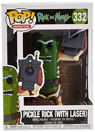 Funko Pop! Animation Rick and Morty: Pickle Rick with Laser Collectible Figure (3.75")