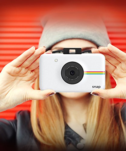 Polaroid Snap Digital Camera (White) with Zero Ink Printing Technology