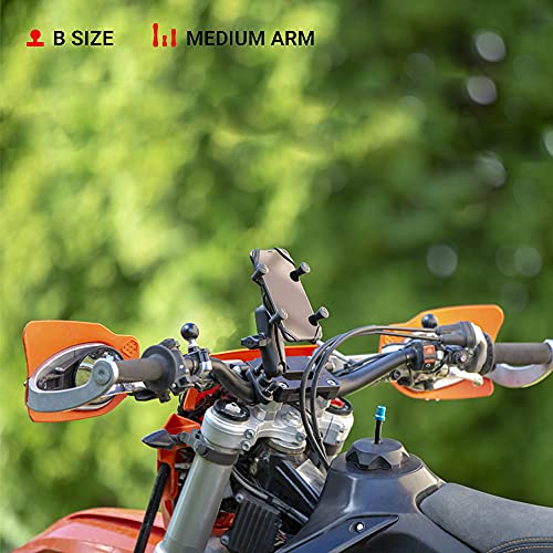 RAM Mounts X-Grip Smartphone Holder for Handlebar with U-Bolt Base (RAM-B-149Z-UN10)