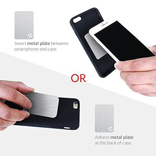 Koomus Pro CD-M Magnetic Cradle-less Smartphone Car Mount Holder (for iPhone and Android Devices, Single, Black)