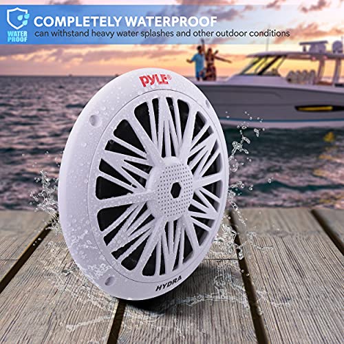 Pyle 6.5" Dual Marine Speakers - PLMR62 (White)