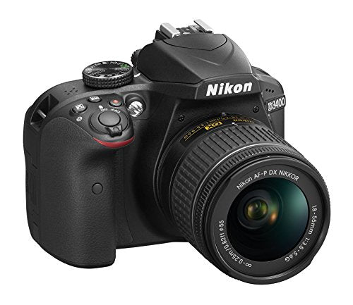 Nikon D3400 DSLR Camera with AF-P DX NIKKOR 18-55mm f/3.5-5.6G VR Lens (Black)