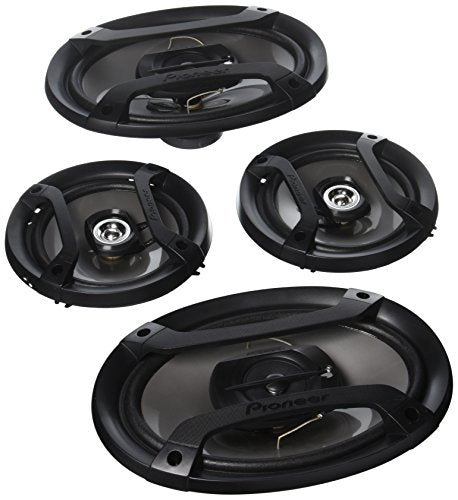 Pioneer TS-165P and TS-695P Car Audio Component Speaker Set (2 Pairs, 200W 6.5" and 230W 6x9, 4 Ohm)