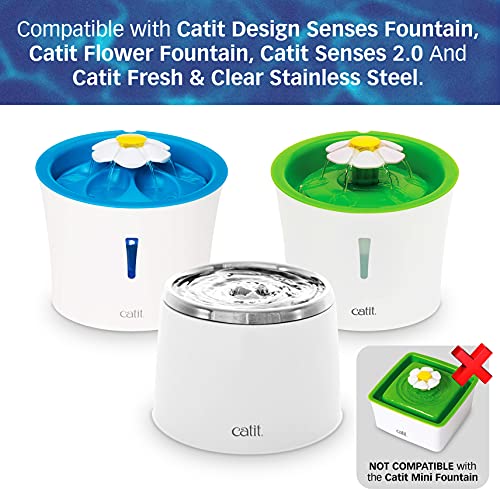 Catit 6-Pack Filter Replacements for Design Senses & Flower Fountains (Set of 6)