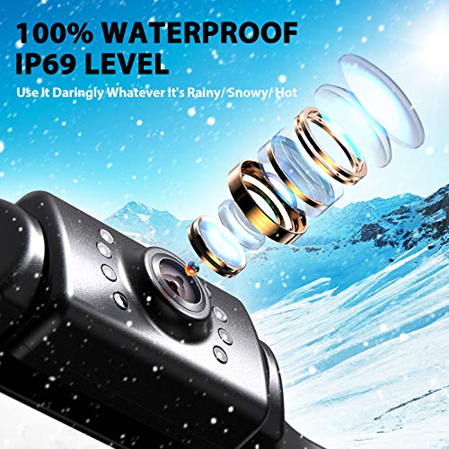 HD eRapta ERT01 Backup Camera for Cars/SUVs (149° Perfect Angle/9-Level Waterproof/720 Image/Night Vision)