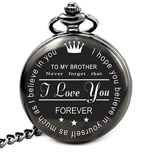 Levonta Brother Pocket Watch - Birthday Gift from Sister or Brother (Model: Roman)