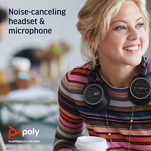 Poly (Plantronics + Polycom) BackBeat PRO 2 Wireless Noise Cancelling Headphones - Black Tan