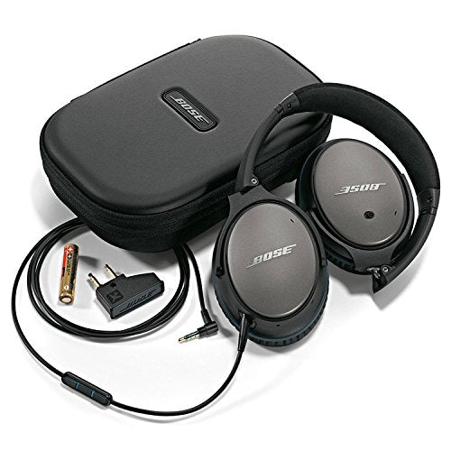 Bose QuietComfort 25 Acoustic Noise Cancelling Headphones - Apple (Black, Wired 3.5mm)