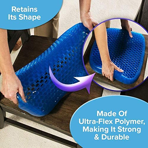 BulbHead Egg Sitter Seat Cushion with Non-Slip Cover, Honeycomb Design Absorbs Pressure Points (Model 87643)