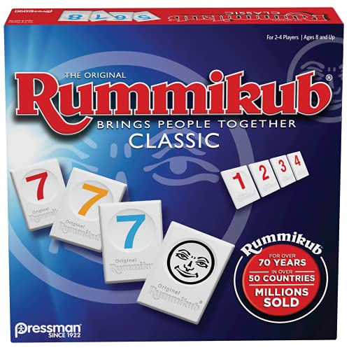 Rummikub by Pressman Classic Edition (Blue) - Original Rummy Tile Game