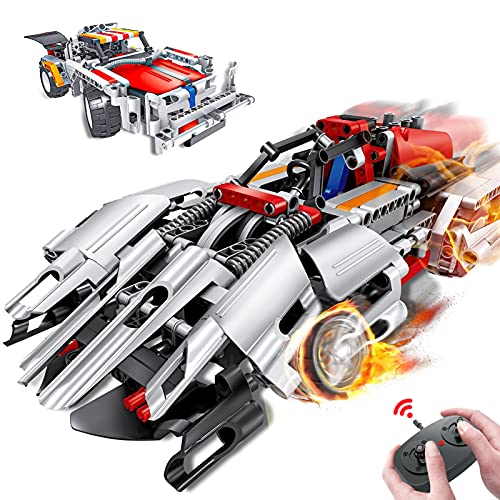 Morwant STEM Remote Control Building Set (326 Pieces) for Ages 6-12, 2-in-1 Racing Car Models