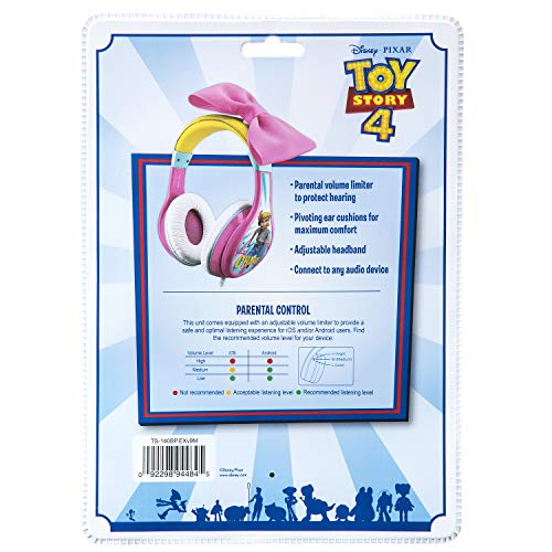 eKids TS-140BP Toy Story 4 Bo Peep Headphones (Parental Volume Control, 3.5mm Jack)