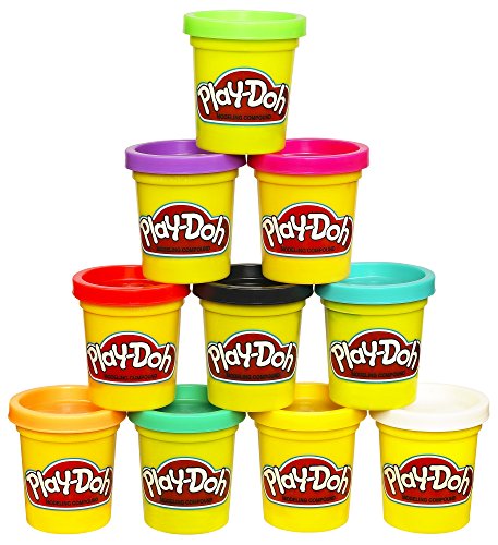Play-Doh Non-Toxic Modeling Compound 10-Pack, 2 oz. Cans, Assorted Colors (Amazon Exclusive), Ages 2+