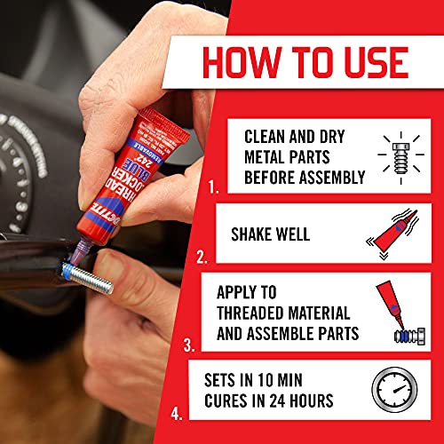 Loctite Blue 242 Heavy Duty Threadlocker (0.2oz, Single)